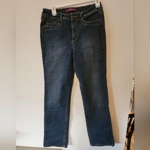 Gloria Vanderbilt dark wash denim